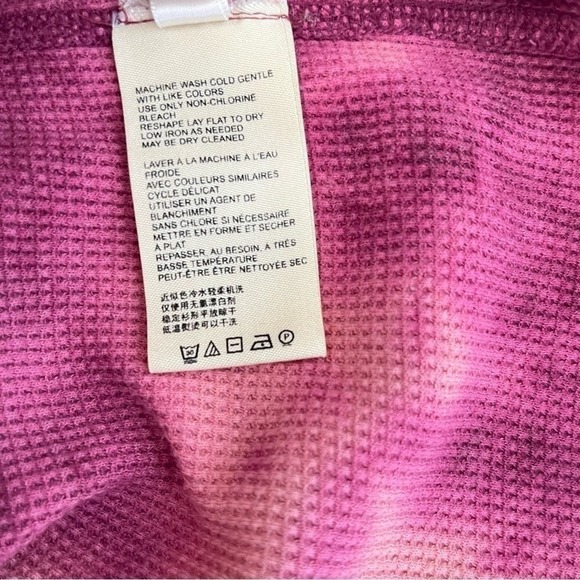 ANTHROPOLOGIE Maeve‎ Tie Dye Thermal Cowl Neck Top Size S - Picture 5 of 7